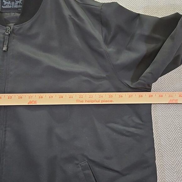 Levi's Men's Size XXXL (3XL) Lightweight Lined Bomber Jacket Black Rain Jacket - Picture 4 of 16